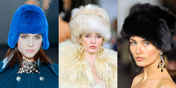 Шапки из меха зима 2014
