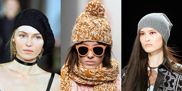 Вязаные шапки зима 2014