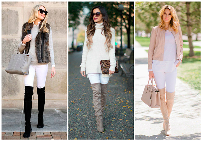 Ботфорты и белые брюки