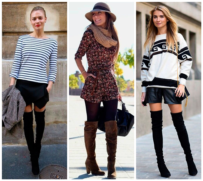 Ботфорты и шорты