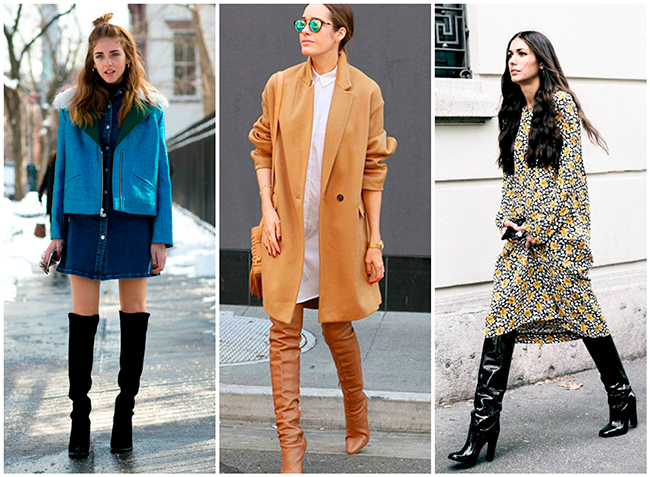 Ботфорты и платье