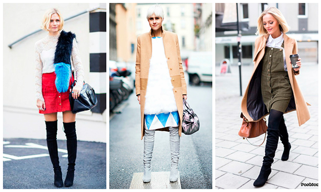 С чем носить ботфорты: идеи