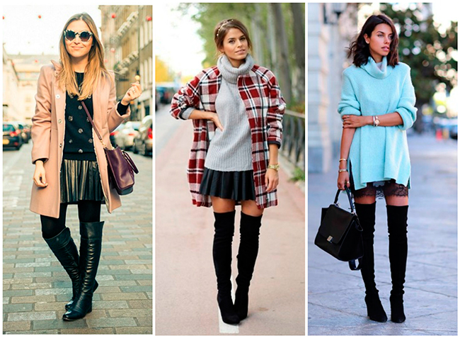 Ботфорты с юбкой