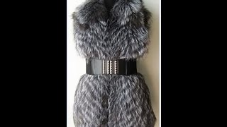 Мастер класс: Шьем жилетку из чернобурки/DIY How to sew a jacket made of natural fur?