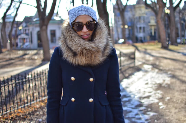 С чем носят снуд - Пальто